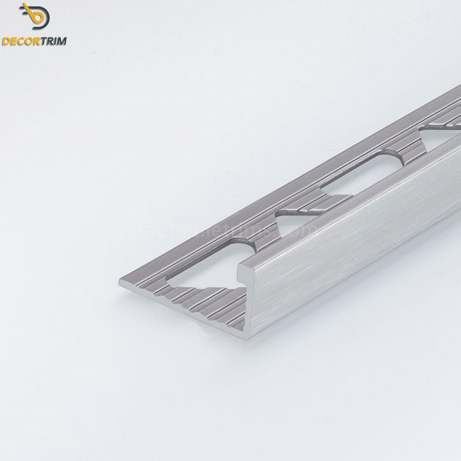2.5 Meter Aluminium Tile Trim With Anodizing Polishing Brushing Finish