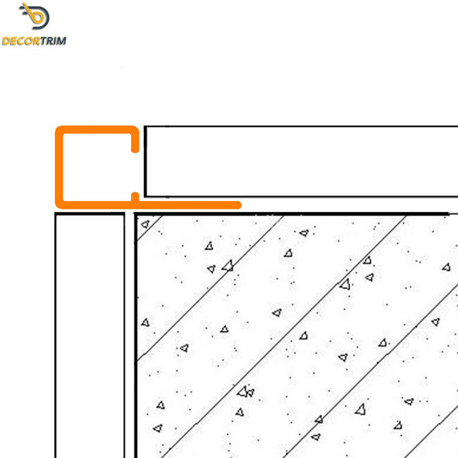 Bright Silver Floor Tile Divider Strips , Tile Aluminum Edge Trim 6063