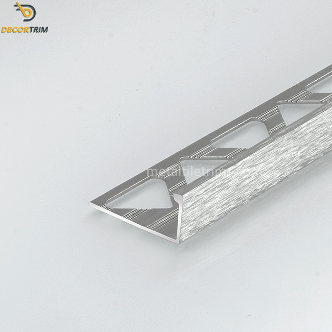 12mm Aluminium Straight Edge Tile Trim With Anodizing Polishing Surface