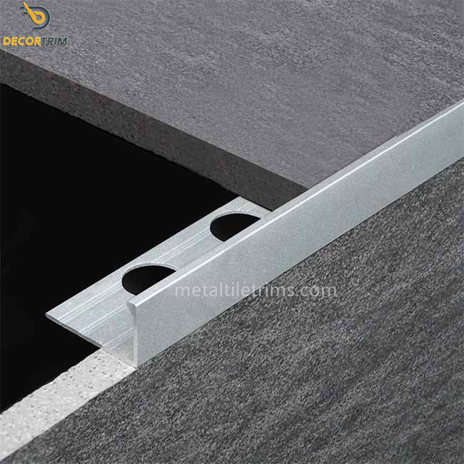 12mm Aluminium Straight Edge Tile Trim With Anodizing Polishing Surface