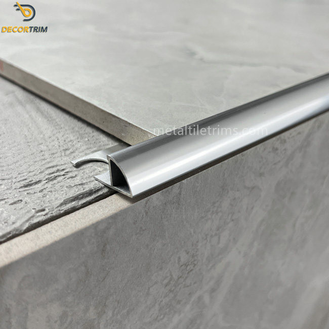 Schluter Edging Tolerance 0.1mm Aluminum Tile Trim Silver Round Border